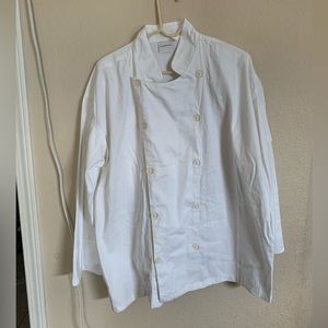 Kafihome Chef White Long Sleeve Button up Sz Large